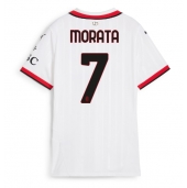 AC Milan Alvaro Morata #7 Uit tenue Dames 2024-25 Korte Mouwen