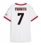 AC Milan Alvaro Morata #7 Uit tenue Dames 2024-25 Korte Mouwen