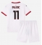 AC Milan Christian Pulisic #11 Uit tenue Kids 2024-25 Korte Mouwen (+ broek)