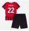 AC Milan Emerson Royal #22 Thuis tenue Kids 2024-25 Korte Mouwen (+ broek)