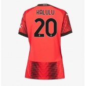 AC Milan Pierre Kalulu #20 Thuis tenue Dames 2023-24 Korte Mouwen