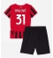 AC Milan Strahinja Pavlovic #31 Thuis tenue Kids 2024-25 Korte Mouwen (+ broek)