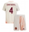 AS Roma Bryan Cristante #4 Uit tenue Kids 2024-25 Korte Mouwen (+ broek)