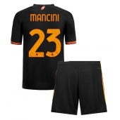 AS Roma Gianluca Mancini #23 Derde tenue Kids 2023-24 Korte Mouwen (+ broek)