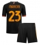 AS Roma Gianluca Mancini #23 Derde tenue Kids 2023-24 Korte Mouwen (+ broek)