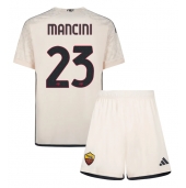 AS Roma Gianluca Mancini #23 Uit tenue Kids 2023-24 Korte Mouwen (+ broek)