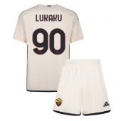 AS Roma Romelu Lukaku #90 Uit tenue Kids 2023-24 Korte Mouwen (+ broek)