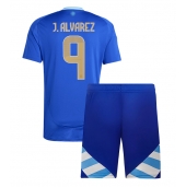 Argentinië Julian Alvarez #9 Uit tenue Kids Copa America 2024 Korte Mouwen (+ broek)