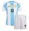 Argentinië Lionel Messi #10 Thuis tenue Kids Copa America 2024 Korte Mouwen (+ broek)