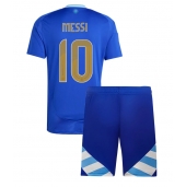 Argentinië Lionel Messi #10 Uit tenue Kids Copa America 2024 Korte Mouwen (+ broek)