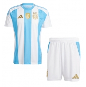 Argentinië Thuis tenue Kids Copa America 2024 Korte Mouwen (+ broek)