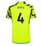 Arsenal Ben White #4 Uit tenue 2023-24 Korte Mouwen