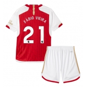 Arsenal Fabio Vieira #21 Thuis tenue Kids 2023-24 Korte Mouwen (+ broek)