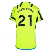 Arsenal Fabio Vieira #21 Uit tenue Dames 2023-24 Korte Mouwen