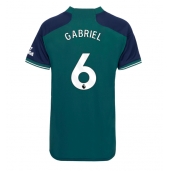 Arsenal Gabriel Magalhaes #6 Derde tenue Dames 2023-24 Korte Mouwen