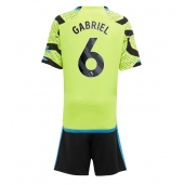 Arsenal Gabriel Magalhaes #6 Uit tenue Kids 2023-24 Korte Mouwen (+ broek)