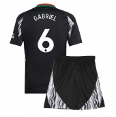 Arsenal Gabriel Magalhaes #6 Uit tenue Kids 2024-25 Korte Mouwen (+ broek)