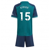 Arsenal Jakub Kiwior #15 Derde tenue Kids 2023-24 Korte Mouwen (+ broek)