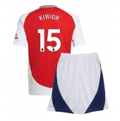 Arsenal Jakub Kiwior #15 Thuis tenue Kids 2024-25 Korte Mouwen (+ broek)