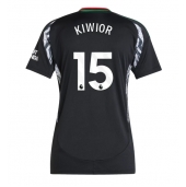 Arsenal Jakub Kiwior #15 Uit tenue Dames 2024-25 Korte Mouwen