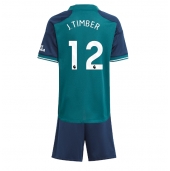 Arsenal Jurrien Timber #12 Derde tenue Kids 2023-24 Korte Mouwen (+ broek)