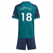 Arsenal Takehiro Tomiyasu #18 Derde tenue Kids 2023-24 Korte Mouwen (+ broek)