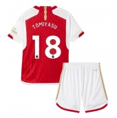 Arsenal Takehiro Tomiyasu #18 Thuis tenue Kids 2023-24 Korte Mouwen (+ broek)