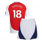 Arsenal Takehiro Tomiyasu #18 Thuis tenue Kids 2024-25 Korte Mouwen (+ broek)