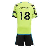 Arsenal Takehiro Tomiyasu #18 Uit tenue Kids 2023-24 Korte Mouwen (+ broek)