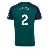 Arsenal William Saliba #2 Derde tenue 2023-24 Korte Mouwen