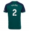 Arsenal William Saliba #2 Derde tenue 2023-24 Korte Mouwen