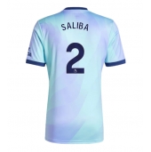 Arsenal William Saliba #2 Derde tenue 2024-25 Korte Mouwen