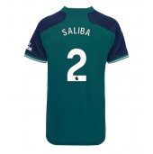 Arsenal William Saliba #2 Derde tenue Dames 2023-24 Korte Mouwen