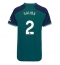 Arsenal William Saliba #2 Derde tenue Dames 2023-24 Korte Mouwen