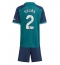 Arsenal William Saliba #2 Derde tenue Kids 2023-24 Korte Mouwen (+ broek)