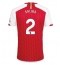 Arsenal William Saliba #2 Thuis tenue 2023-24 Korte Mouwen