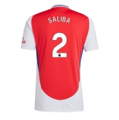 Arsenal William Saliba #2 Thuis tenue 2024-25 Korte Mouwen