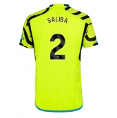 Arsenal William Saliba #2 Uit tenue 2023-24 Korte Mouwen