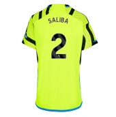 Arsenal William Saliba #2 Uit tenue Dames 2023-24 Korte Mouwen