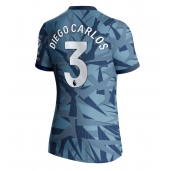 Aston Villa Diego Carlos #3 Derde tenue Dames 2023-24 Korte Mouwen