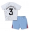 Aston Villa Diego Carlos #3 Uit tenue Kids 2023-24 Korte Mouwen (+ broek)