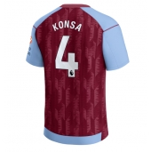 Aston Villa Ezri Konsa #4 Thuis tenue 2023-24 Korte Mouwen