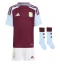 Aston Villa Ezri Konsa #4 Thuis tenue Kids 2024-25 Korte Mouwen (+ broek)