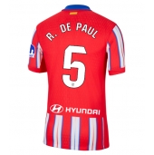 Atletico Madrid Rodrigo De Paul #5 Thuis tenue 2024-25 Korte Mouwen