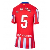 Atletico Madrid Rodrigo De Paul #5 Thuis tenue Dames 2024-25 Korte Mouwen