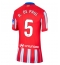 Atletico Madrid Rodrigo De Paul #5 Thuis tenue Dames 2024-25 Korte Mouwen