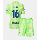 Barcelona Fermin Lopez #16 Derde tenue Kids 2024-25 Korte Mouwen (+ broek)