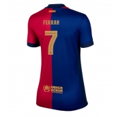 Barcelona Ferran Torres #7 Thuis tenue Dames 2024-25 Korte Mouwen