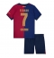 Barcelona Ferran Torres #7 Thuis tenue Kids 2024-25 Korte Mouwen (+ broek)