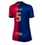 Barcelona Inigo Martinez #5 Thuis tenue Dames 2024-25 Korte Mouwen